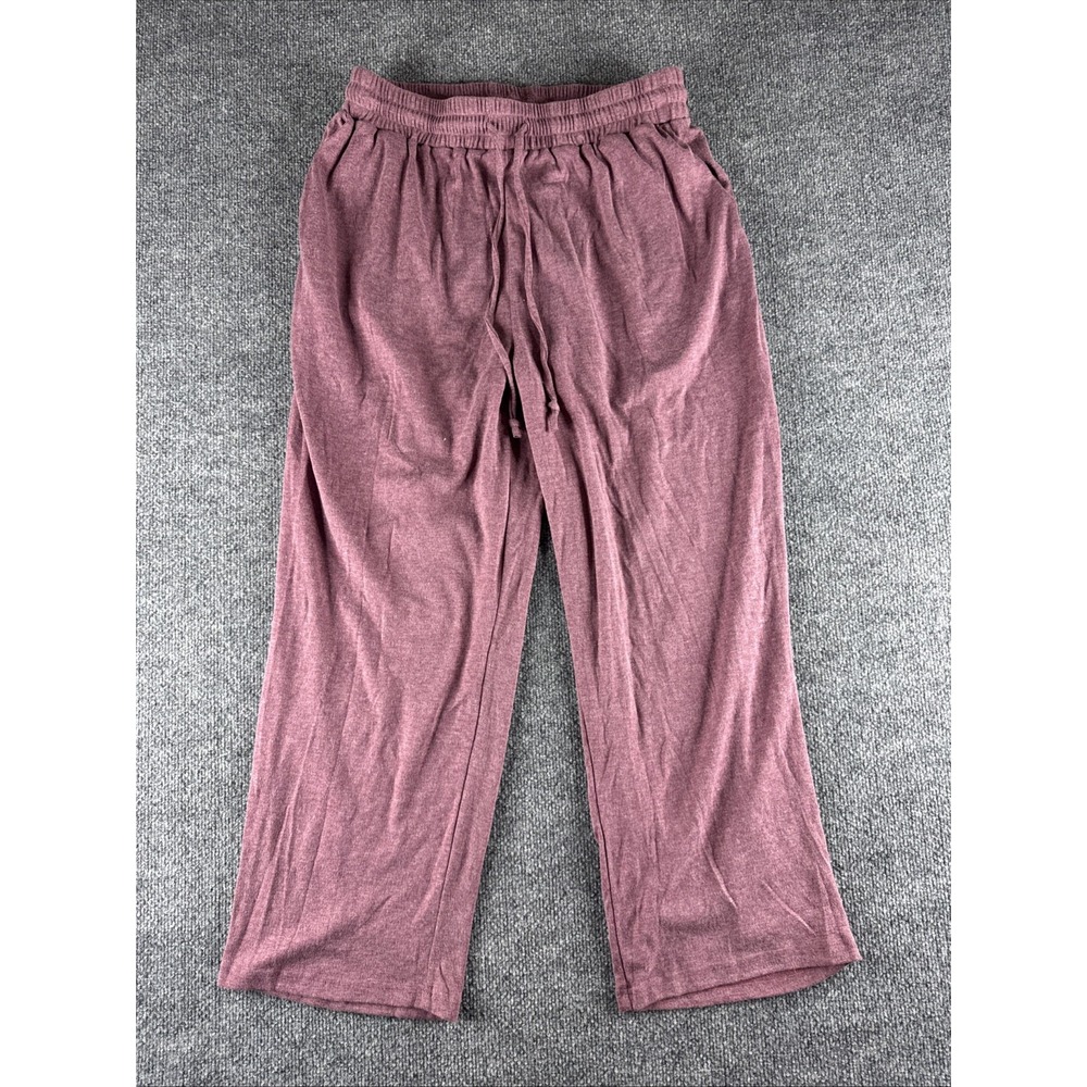 Neer Women's Size XL Maroon Yoga Sweatpants Drawstring Lounge Pants NWT